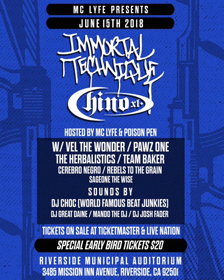 Mc Lyfe Presents: Immortal Technique Live in Riverside at RMA, June ...