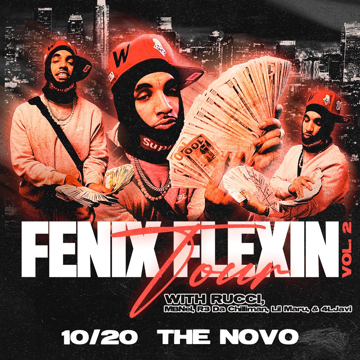 Fenix Flexin Vol.2 Tour Hits The Novo In Los Angeles, Oct. 20th | UndergroundHipHopBlog.com